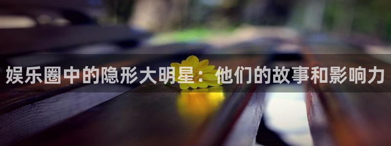 彩易通手机版官网：娱乐圈中的隐形大明星：他们的故事和影响力